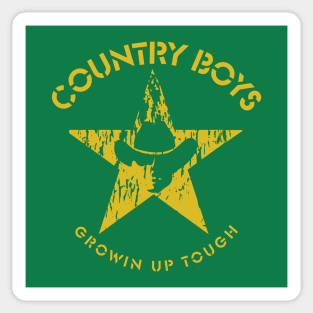 Country Boys, Growin Up Tough Sticker